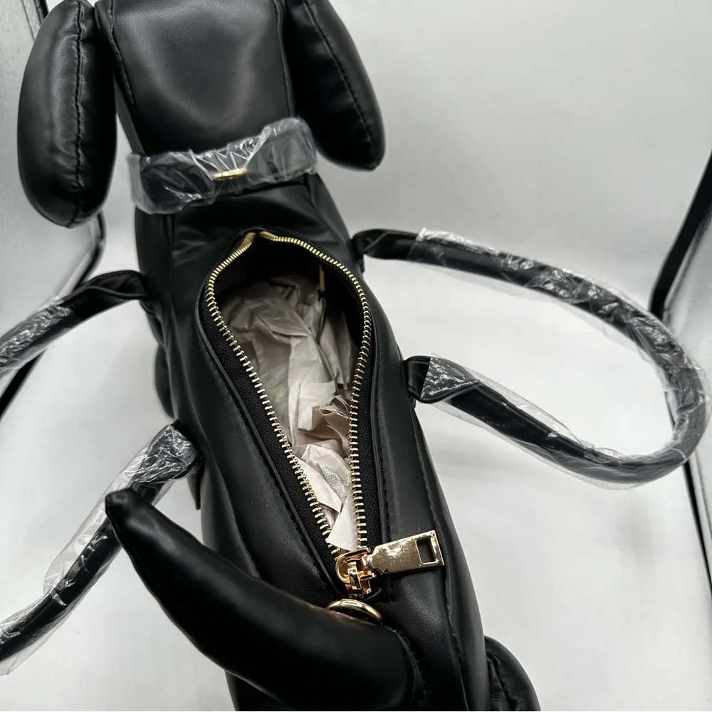 Black Dog-Shaped Crossbody Bag - Picture 5 of 12